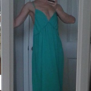 H&M green maxi sundress